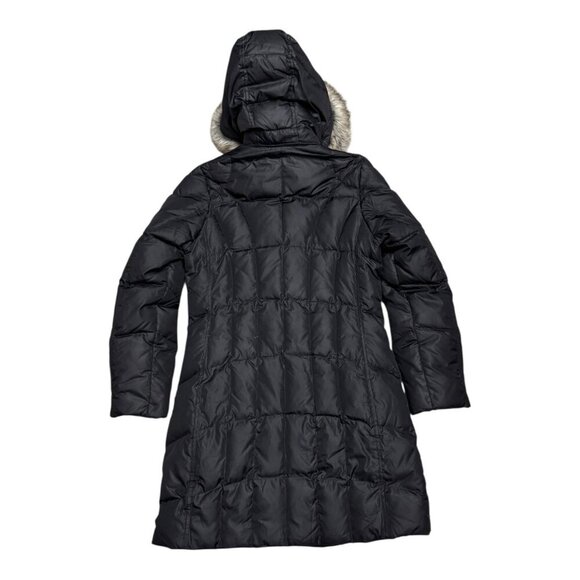 EDDIE BAUER Down Fill Faux Fur Winter Puffer Parka Jacket Coat Womens Small - Picture 2 of 7